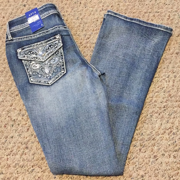 Apt 9 embellished jeans Clearance